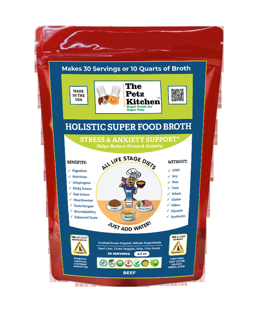 Super Food Broth Stress & Anxiety Support* The Petz Kitchen Dogs & Cats