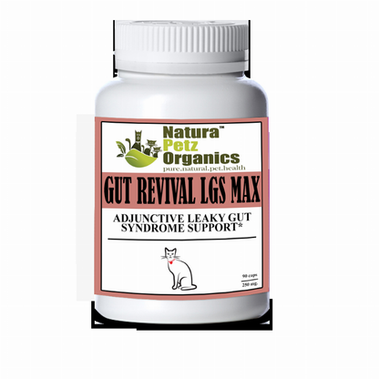 Gut Revival Lgs Max Capsules - Adjunctive Leaky Gut Syndrome Support* For Dogs And Cats