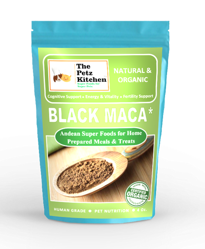 Black Maca - Cognitive Energy & Fertility Support* The Petz Kitchen - Organic & Human Grade Ingredients For Home Prepared Meals & Treats