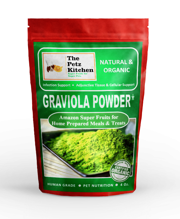 Graviola Leaf & Stem Powder - Infection, Adjunctive Tissue & Cellular Support* - The Petz Kitchen - Organic Human Grade Ingredients For Home Prepared Meals & Treats