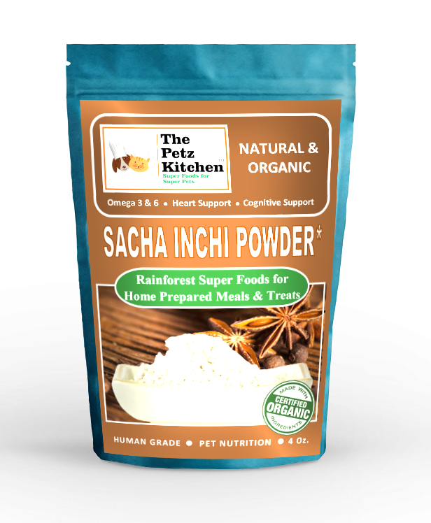 Sacha Inchi Omega 3 & 6 Digestive Support The Petz Kitchen- Organic & Human Grade Ingredients For Home Prepared Meals & Treats