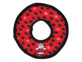 Tuffy Ultimate Ring Durable Dog Toy Red Paw 1ea/11 in