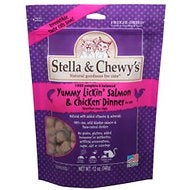 Stella and Chewys Cat Freeze Dried Yummy Lickin Salmon and Chicken Dinner 8oz.