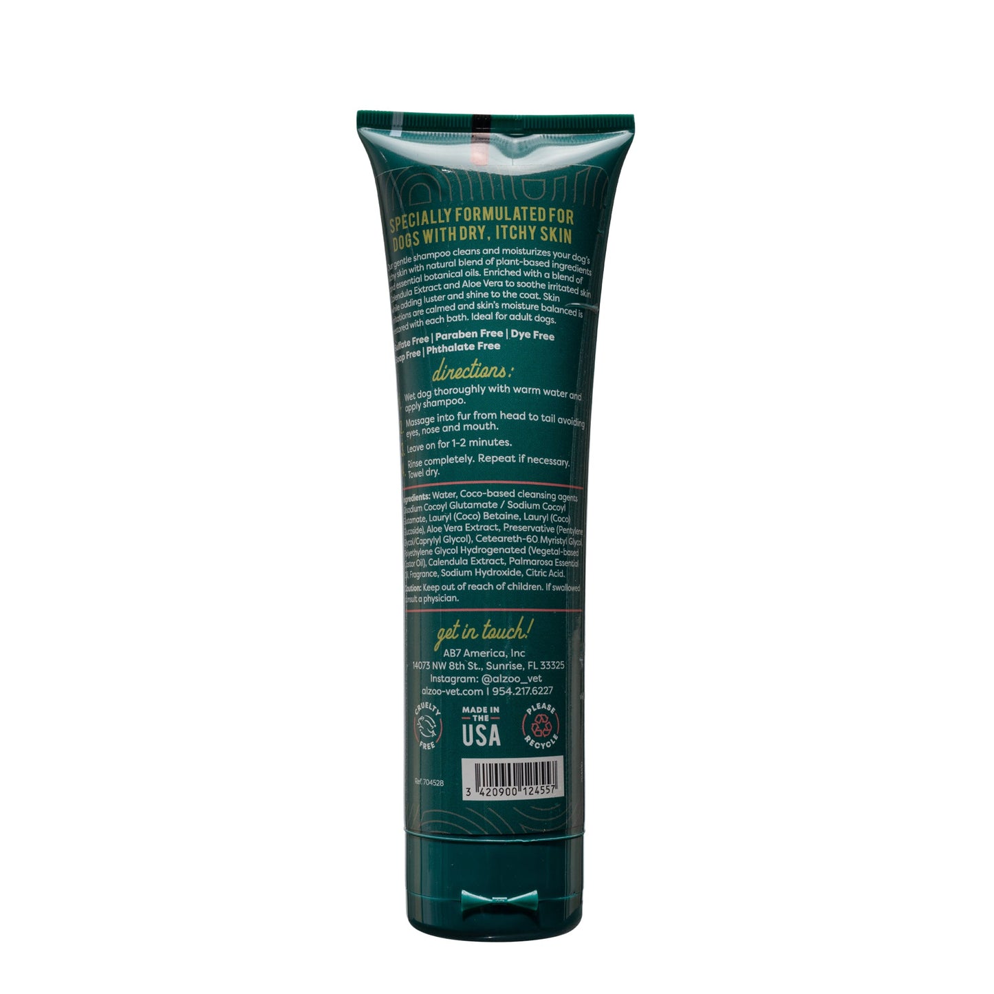 Alzoo Plant-Based Shampoo Anti-Itching 8oz.