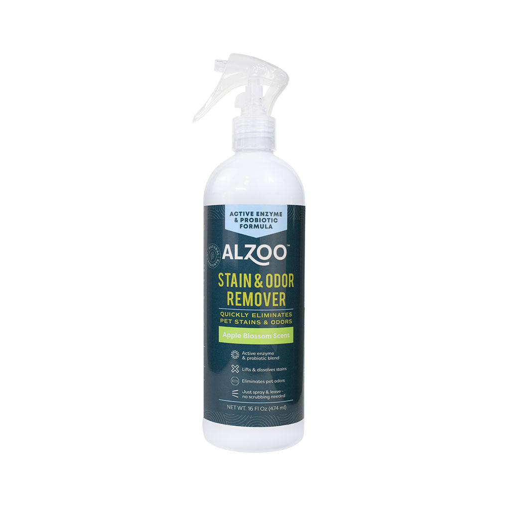 Alzoo Stain & Odor Remover Spray Apple Blossom 16oz.