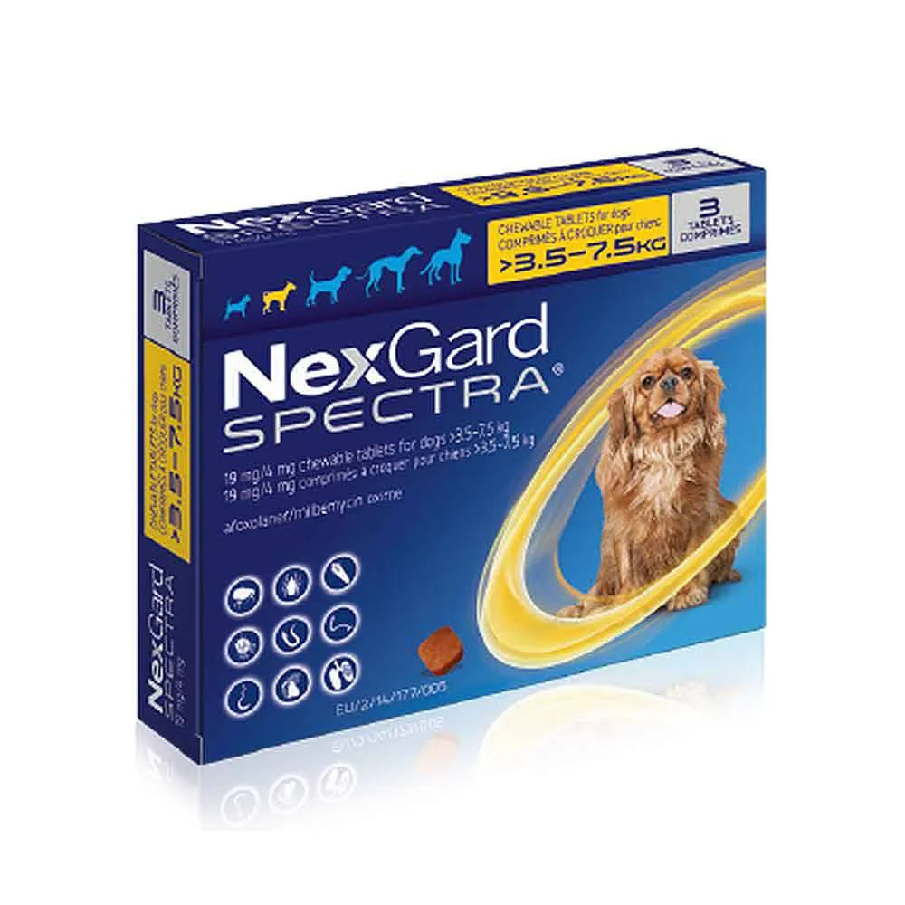 Nexgard Spectra Flea & Tick Chewables for Small Dogs Weighing 3.6-7.5 Kg (8-16 Lbs)