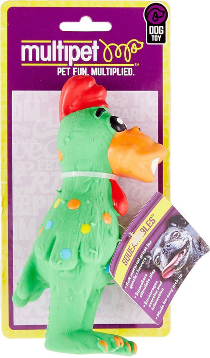 Multipet Globkens Chicken Dog Toy Assorted 1ea/Mini, 5.6 in