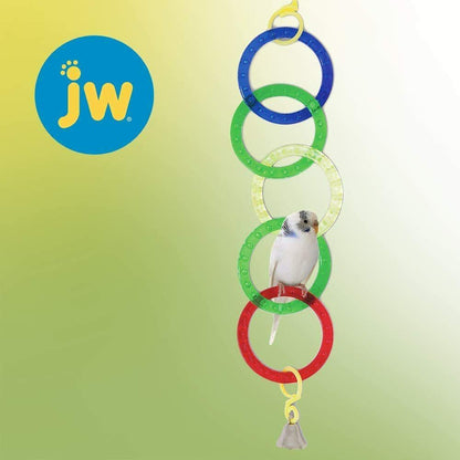 JW Pet ActiviToy Olympia Rings Bird Toy Multi-Color 1ea/SM/MD