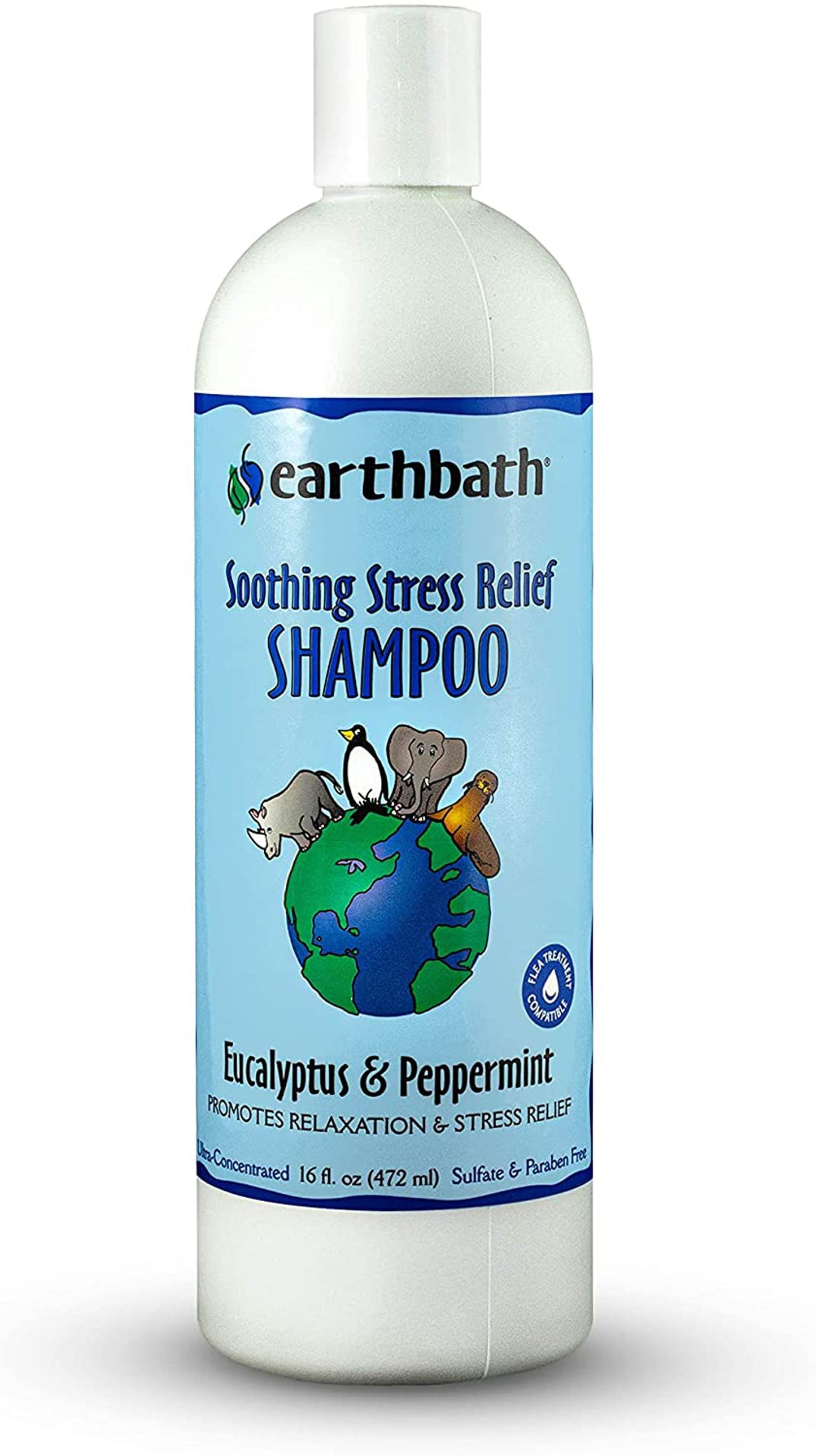 Earthbath Soothing Stress Relief Shampoo, Eucalyptus & Peppermint 1ea/16 oz