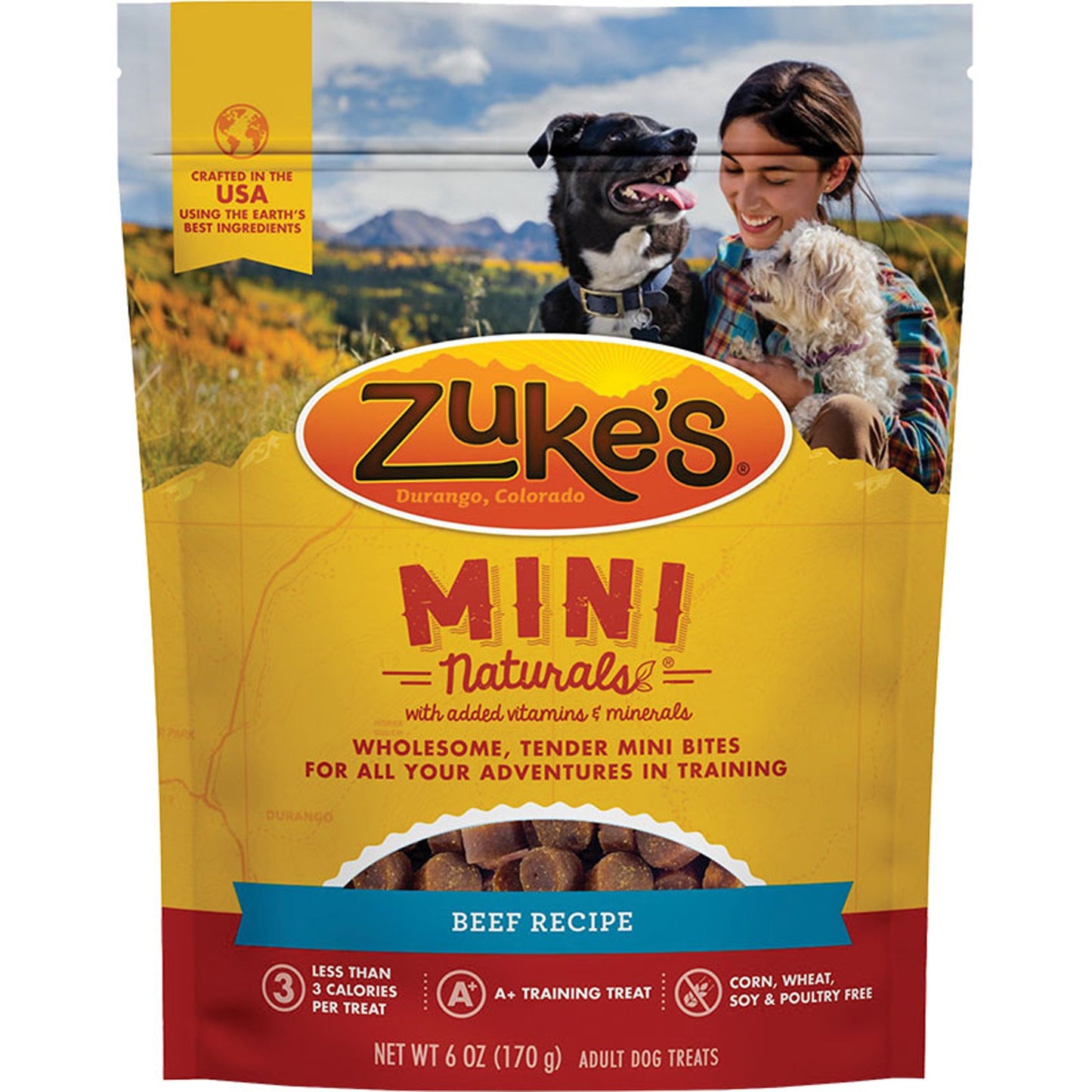 Zukes Dog Mini Natural Beef 6oz.