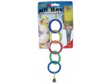 JW Pet ActiviToy Olympia Rings Bird Toy Multi-Color 1ea/SM/MD