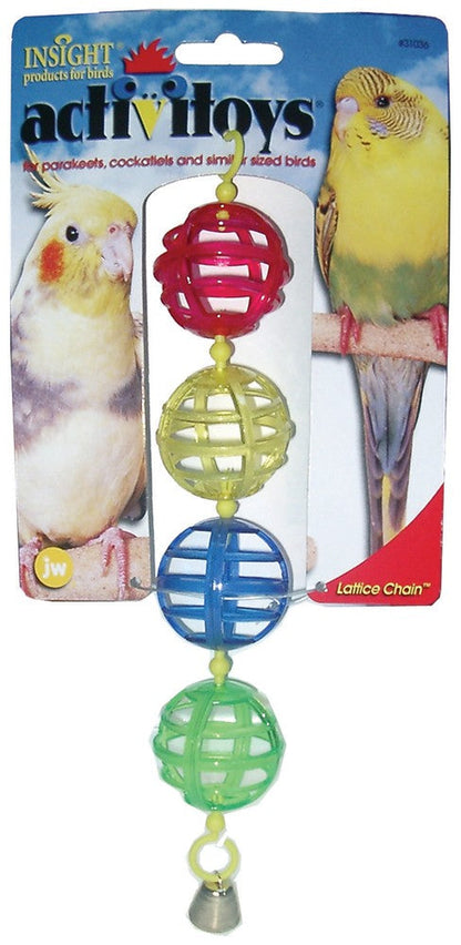 JW Pet ActiviToy Lattice Balls Bird Toy Multi-Color 1ea/SM/MD