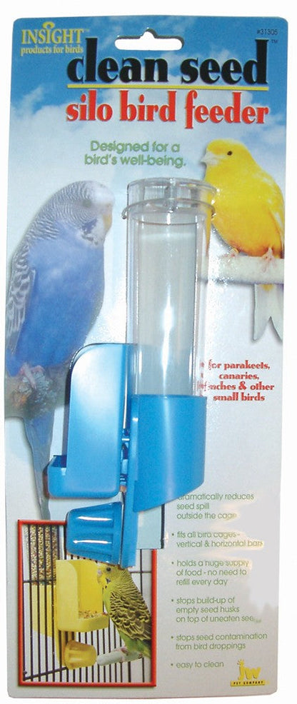 JW Pet Clean Seed Silo Bird Feeder Assorted 1ea/SM