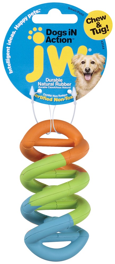 JW Pet Dogs in Action Rubber Dog Toy Multi-Color 1ea/SM