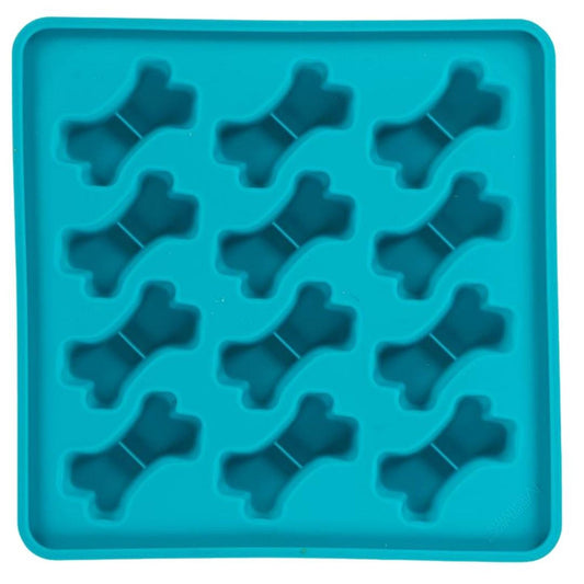 Messy Mutts Dog Framed Silicone Treat Making Mold 10In X 10In Blue