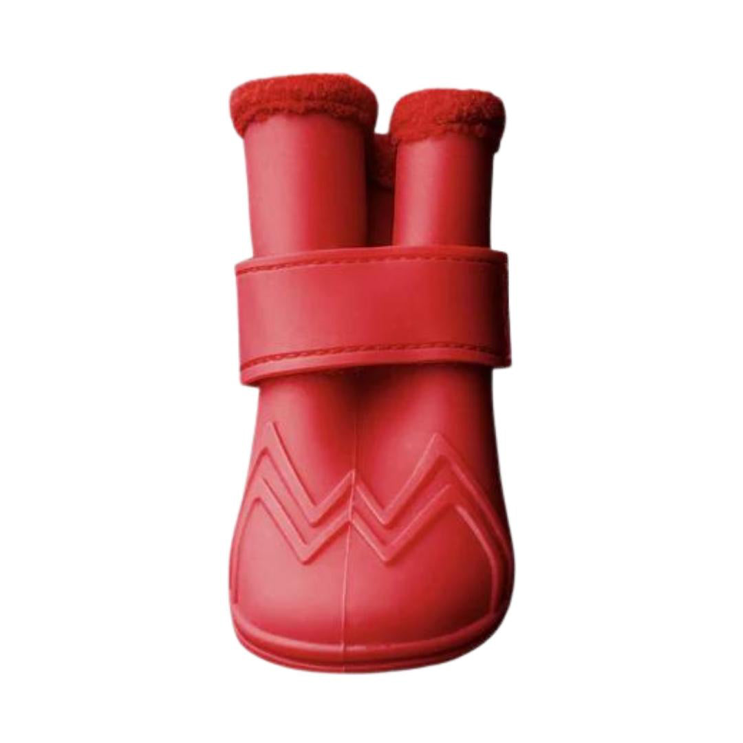 Canada Pooch Dog Wellies Lined Red Medium