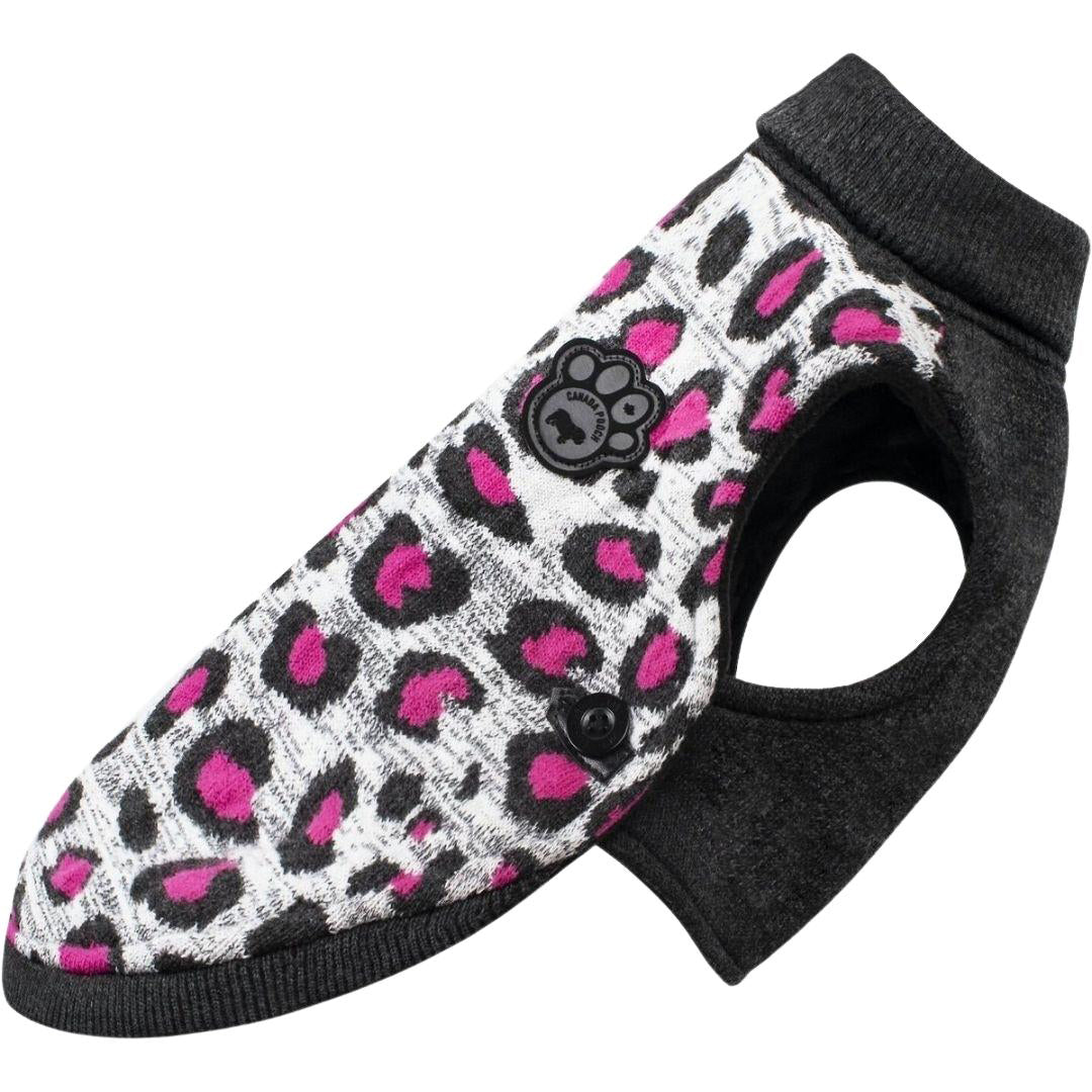 Canada Pooch Dog North Knit 2.0 Pink Leopard 12