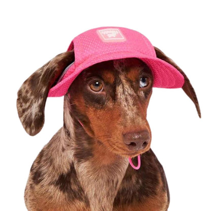 Canada Pooch Dog Cooling Bucket Hat Neon Pink MD