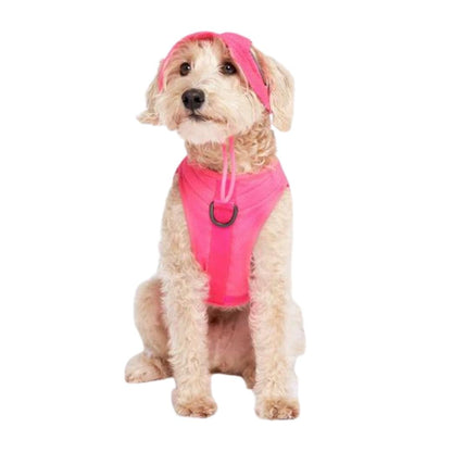 Canada Pooch Dog Cooling Bucket Hat Neon Pink MD