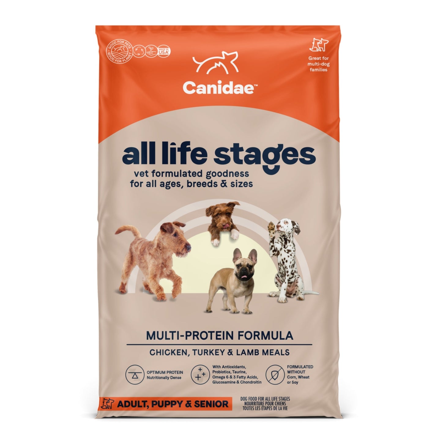 All Life Stages Multi-Protein Dog Food Chicken/Turkey/Lamb 5Lbs.