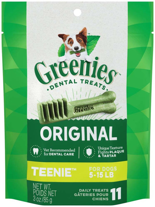 Greenies Dog Dental Treats Teenie Original 1ea/3 oz, 11 ct