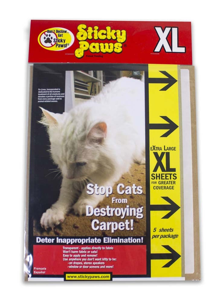 Sticky Paws Carpet Sheets 1ea/5 pk, XL