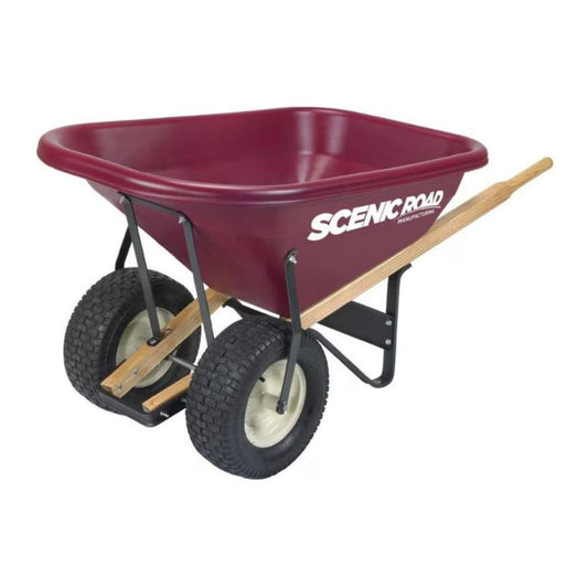 Scenic Road Dual Wheel Wheelbarrow Turf Tire 8 CF