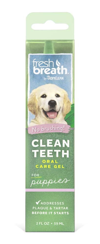 TropiClean Fresh Breath Brushing Dental & Oral Care Gel for Puppies 1ea/2 oz