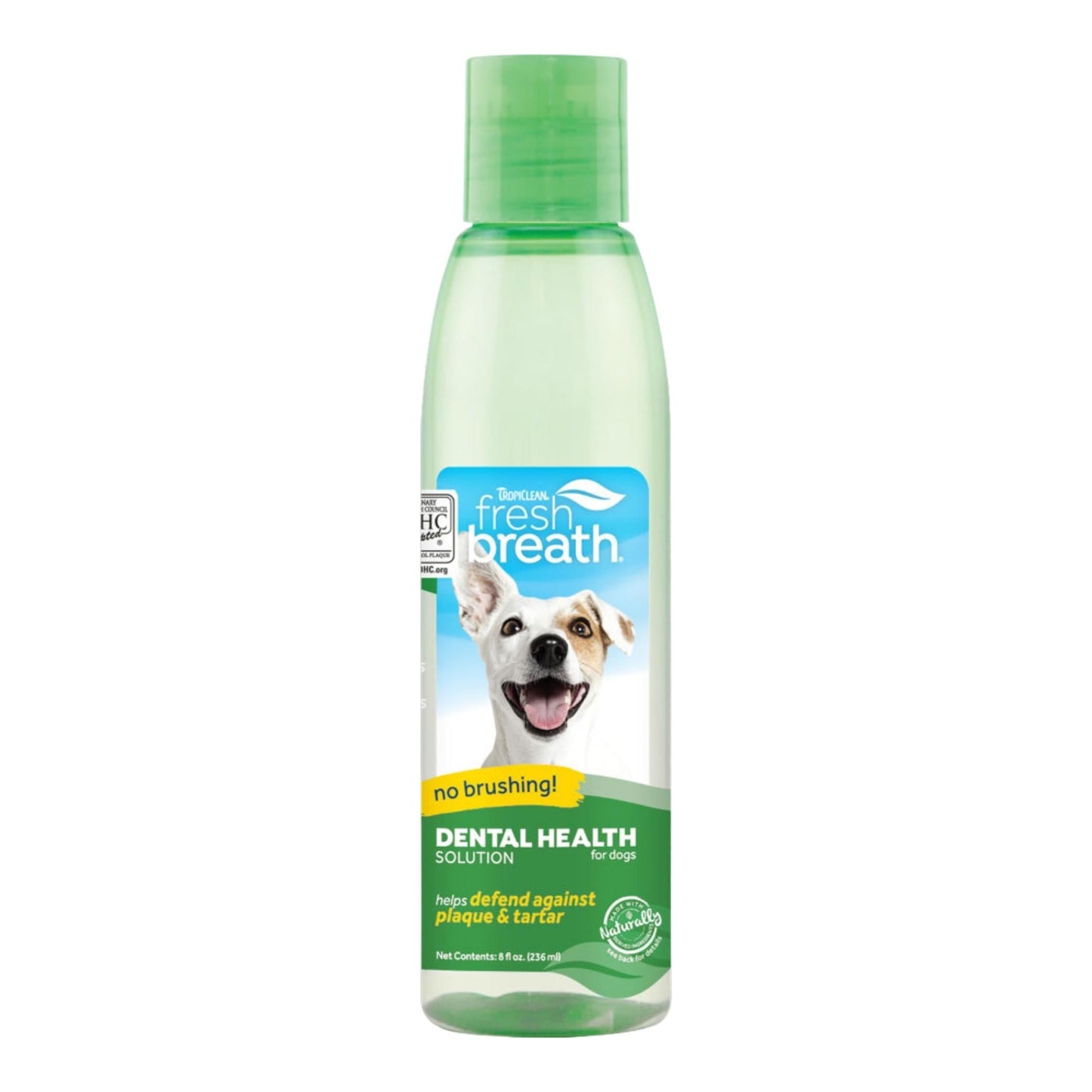 TropiClean Fresh Breath Dental Health Solution for Dogs 1ea/8oz.