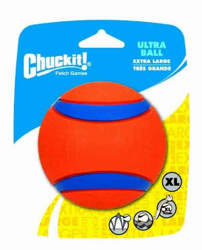 Chuckit! Ultra Ball Dog Toy Blue/Orange 1ea/XL