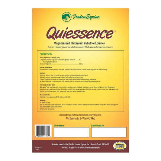 Quiessence Magnesium & Chromium Pellets 14lbs.