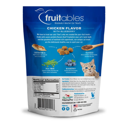 Fruitables Limited Ingredient Crunchy Cat Treats Chicken w/Blueberry, 1ea/30oz.