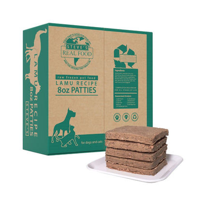 Steve'S Real Food Dog Cat Frozen Lamu Patties 14Lb