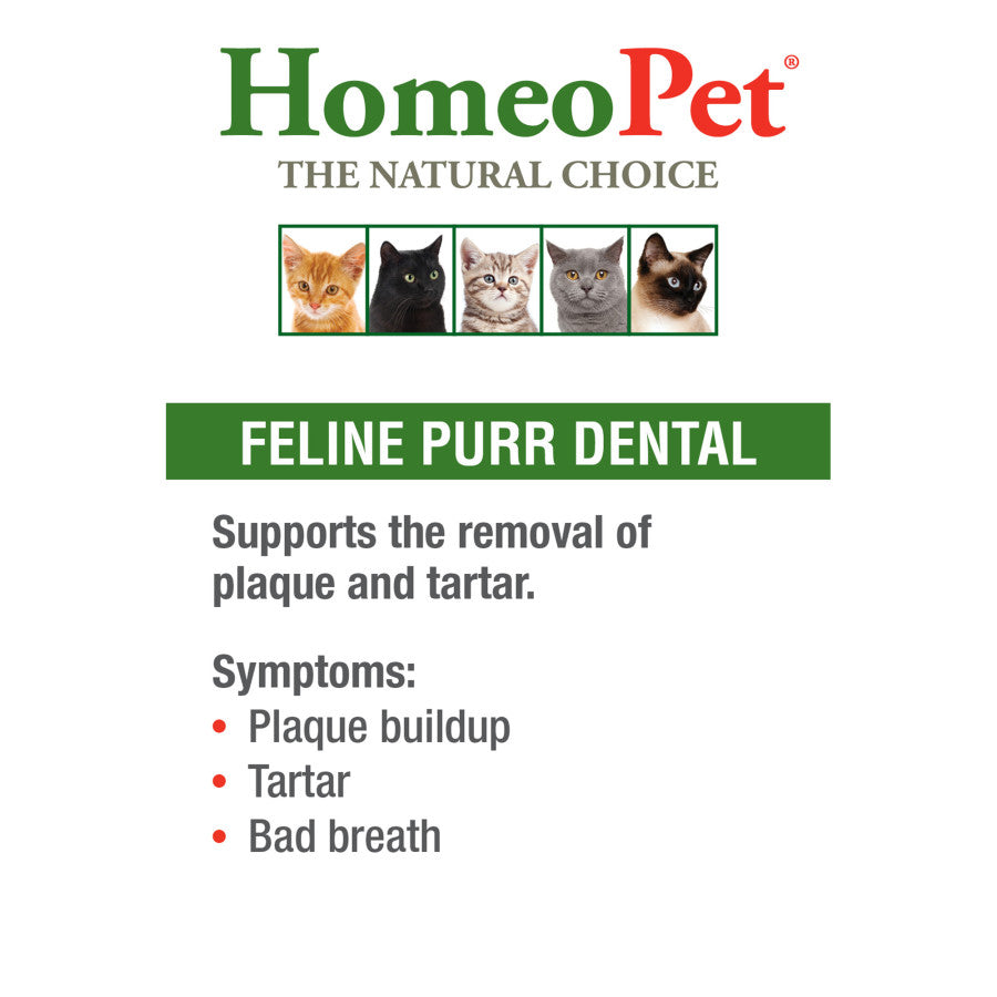 HomeoPet Feline Purr Dental for Cats 1ea/0.51 Fl. oz