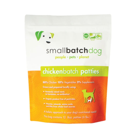 Smallbatch Dog Frozen Chicken Patties 6Lb