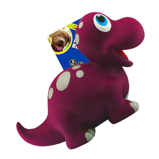 Petsport USA NaturFlex Dinosaur Latex Dog Toy Brontosaurus, 1ea/9 in, Large