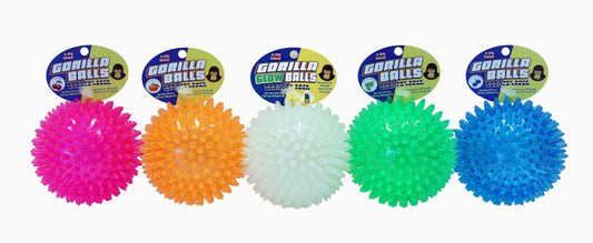 Petsport USA Gorilla Ball Dog Toy Assorted 1ea/2.8 in, MD