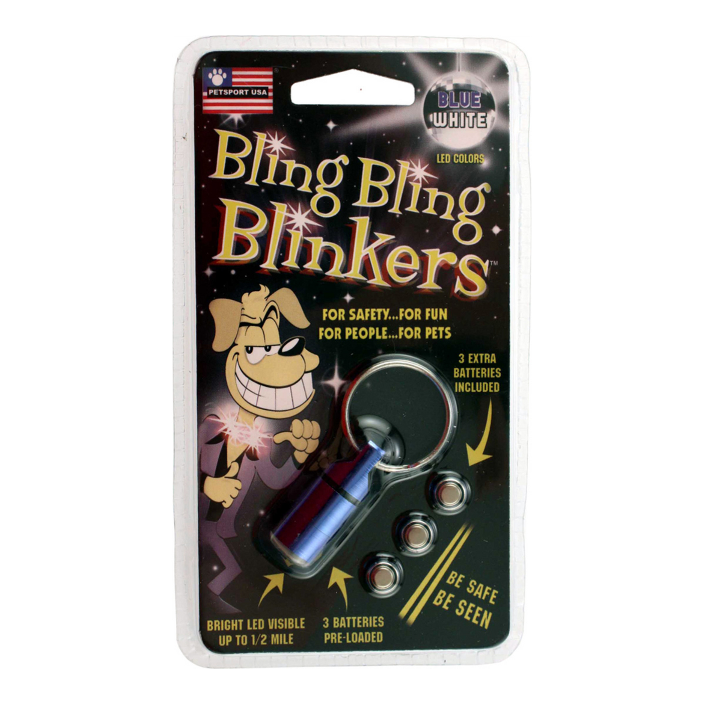 Petsport USA Bling Bling Blinker Assorted 6ea