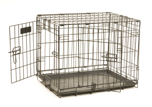 Precision Pet Products ProValu 2 Door Wire Dog Crate Black 1ea/48 in