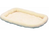 SnooZZy Sheepskin Bolster Kennel Dog Mat White 1ea/XL