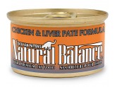 Natural Balance Pet Foods Ultra Premium Wet Cat Food Chicken & Liver Pate 24ea/3 oz