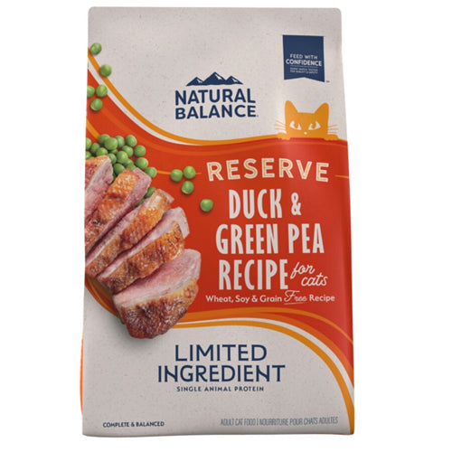 Natural Balance Pet Foods L.I.D. Reserve Dry Cat Food Green Pea & Duck 1ea/4 lb