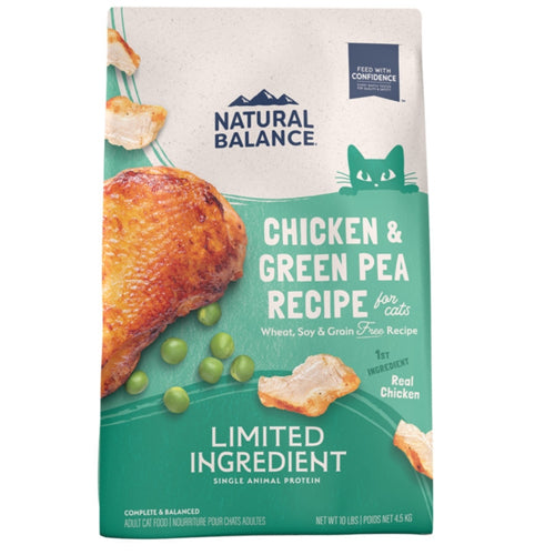 Natural Balance Pet Foods L.I.D. Dry Cat Food Green Pea & Chicken 1ea/15 lb