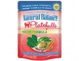 Natural Balance Pet Foods Ultra Platefulls Morsels in Gravy Indoor Wet Cat Food Salmon, Tuna, Chicken & Shrimp in Gravy 24ea/3 oz