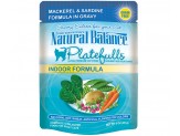 Natural Balance Pet Foods Ultra Platefulls Morsels in Gravy Indoor Wet Cat Food Mackerel & Sardine in Gravy 24ea/3 oz