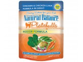 Natural Balance Pet Foods Ultra Platefulls Morsels in Gravy Indoor Wet Cat Food Chicken & Chicken Liver 24ea/3 oz