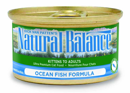 Natural Balance Pet Foods Ultra Premium Wet Cat Food Ocean Fish 24ea/5.5 oz