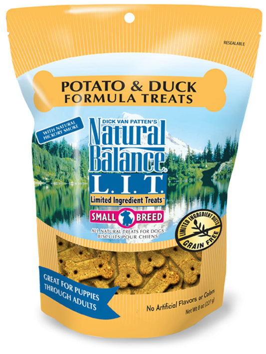 Natural Balance Pet Foods Rewards Bite-Size Crunchy Biscuits Small Breed Dog Treats Duck & Potato 1ea/8 oz