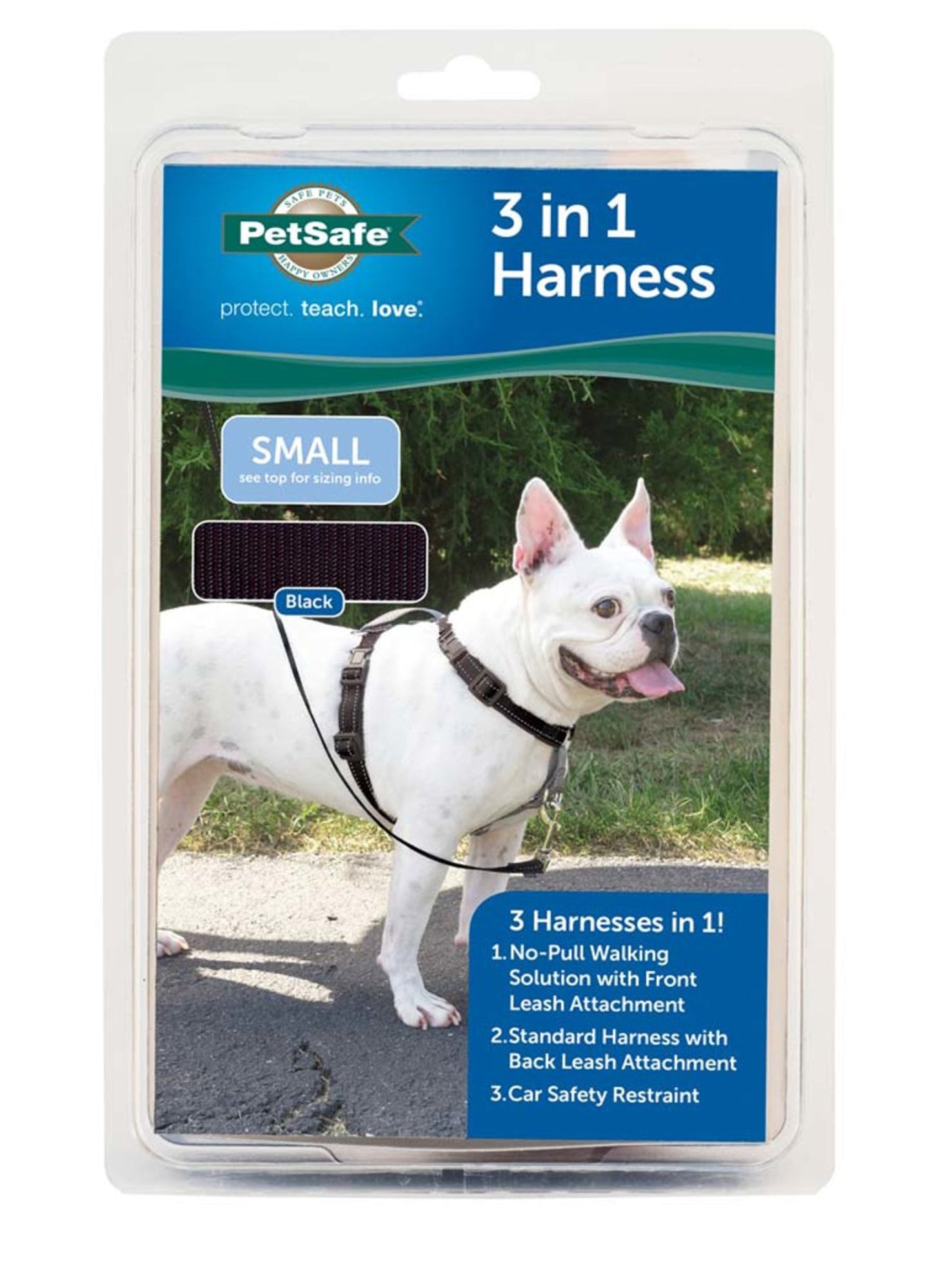 PetSafe 3in1 Dog Harness Black 1ea/SM