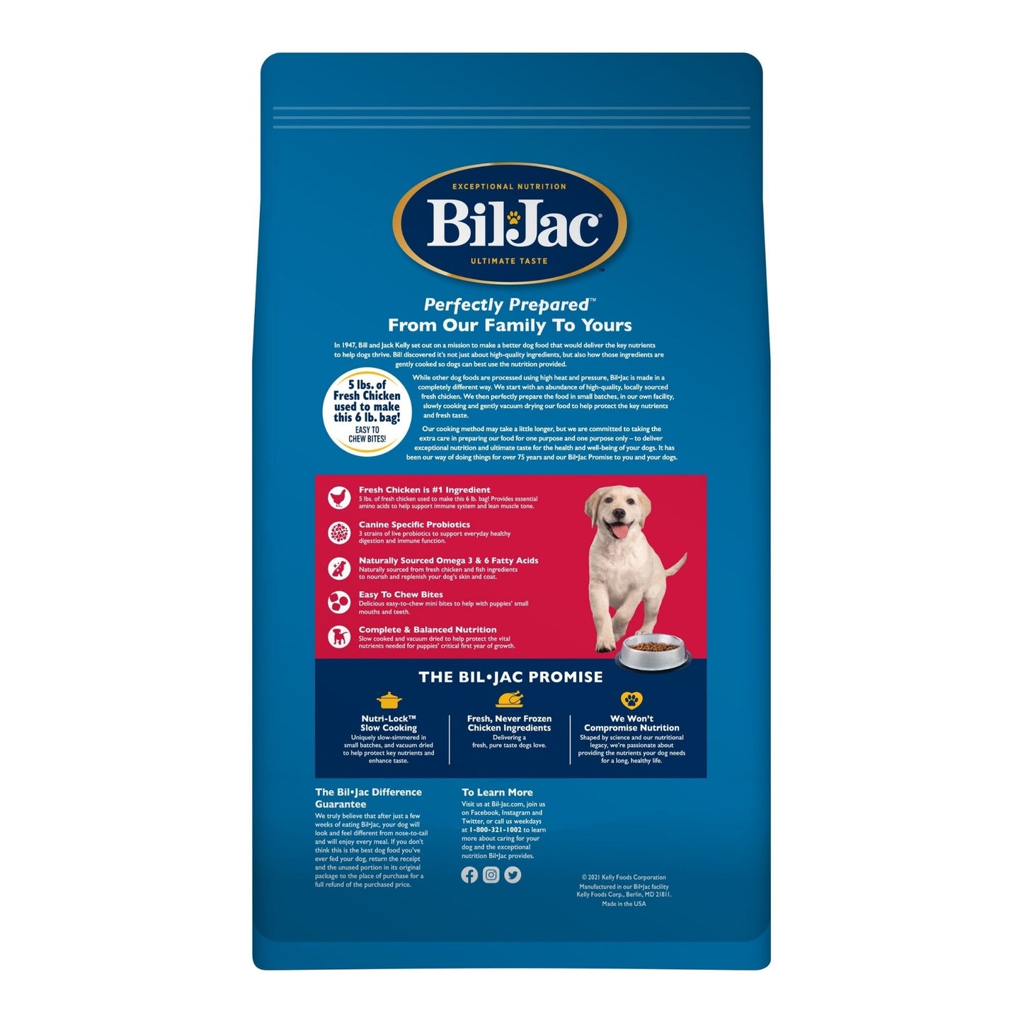 Bil-Jac Select Puppy Dog Food Chicken 15Lbs.